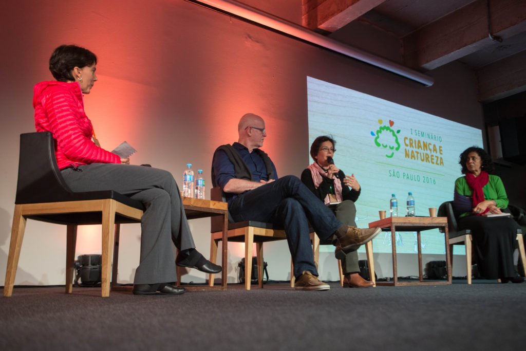 Maria Isabela Barros, consultora do Criança e Natureza, Daniel Becker, Cecilia Herzog, Lea Tiriba