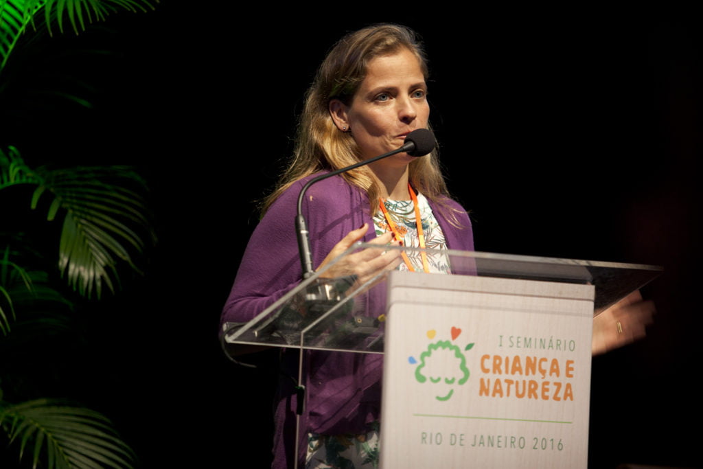 Laís Fleury, coordenadora do projeto Criança e Natureza (Foto: Daniel Lobo)